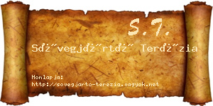 Sövegjártó Terézia névjegykártya